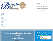 Tablet Screenshot of beautiful-baths.ca
